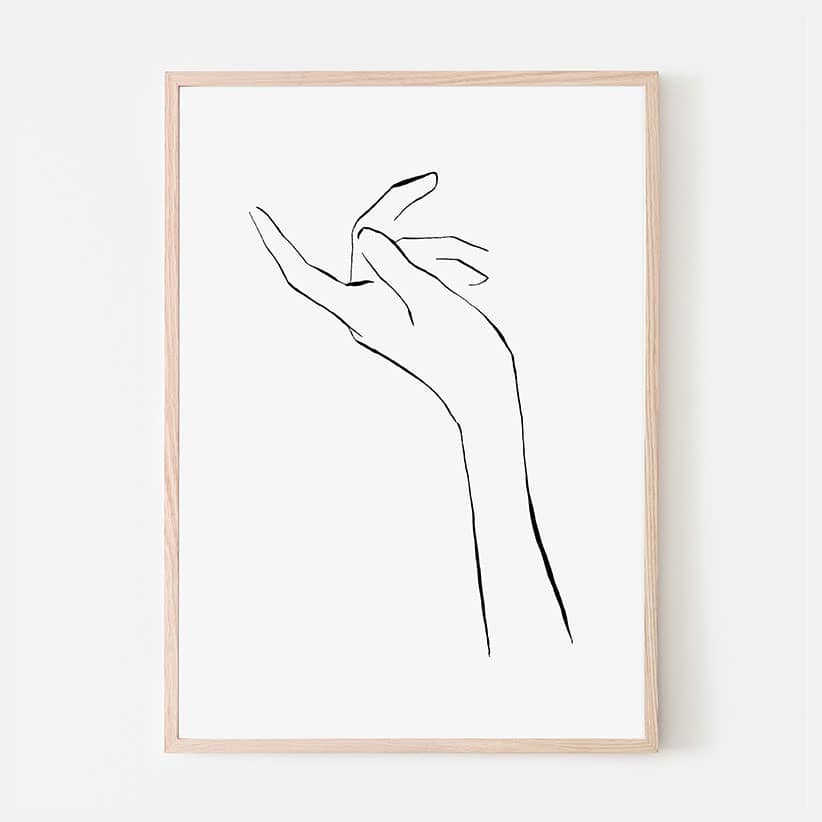 line art framed prints