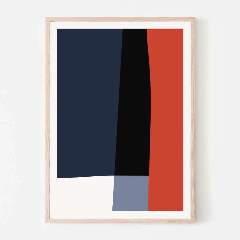 Blocks contemporary framed print or canvas Simply Art